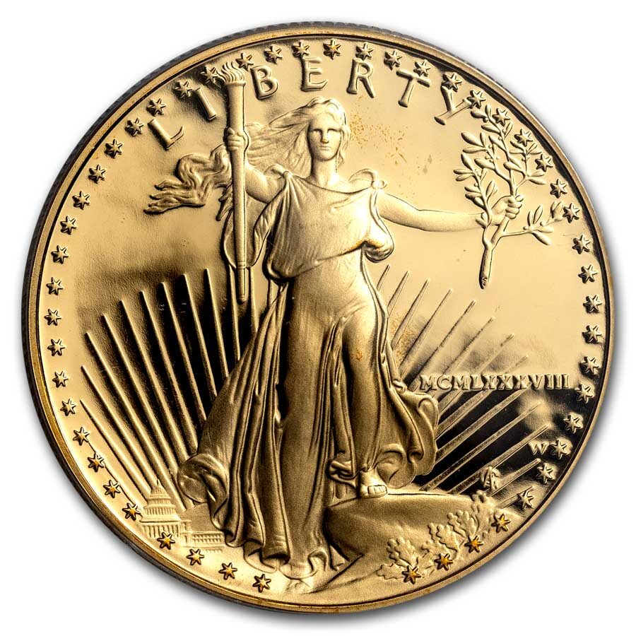 1988-W 1 oz Proof American Gold Eagle PR-70 PCGS