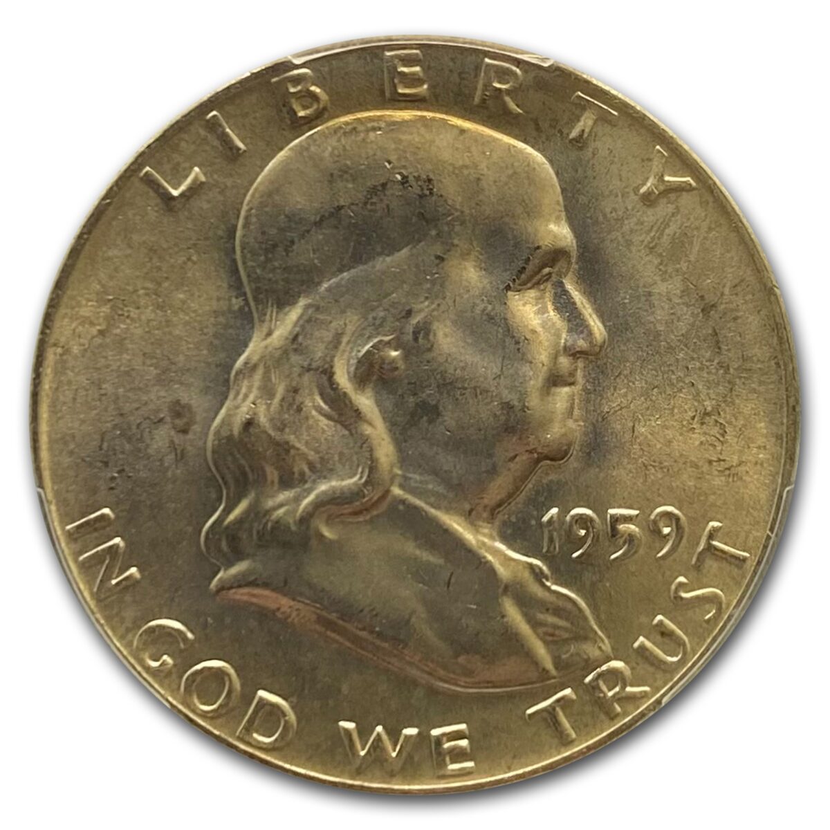 1959 Franklin Half Dollar MS-64 PCGS