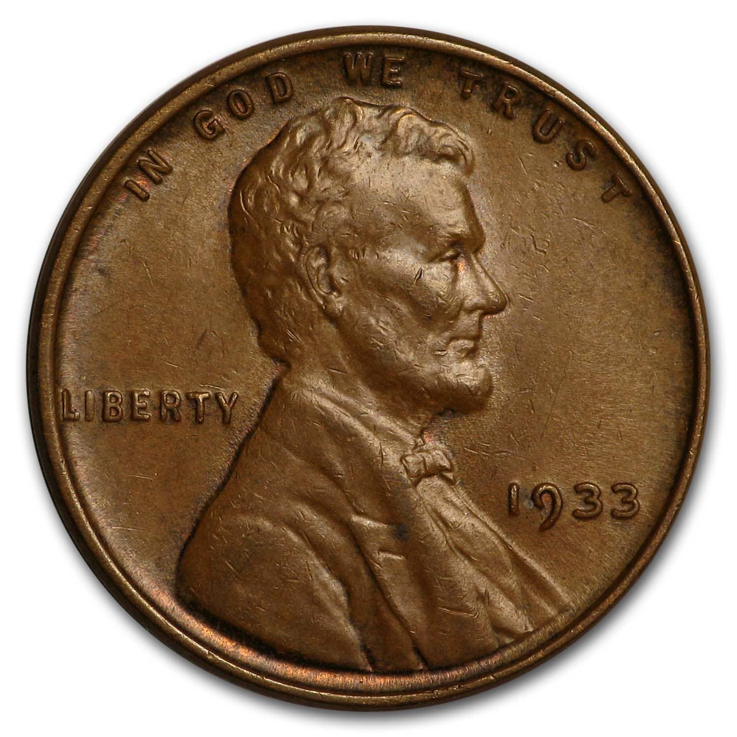 1933 Lincoln Cent BU (Brown)