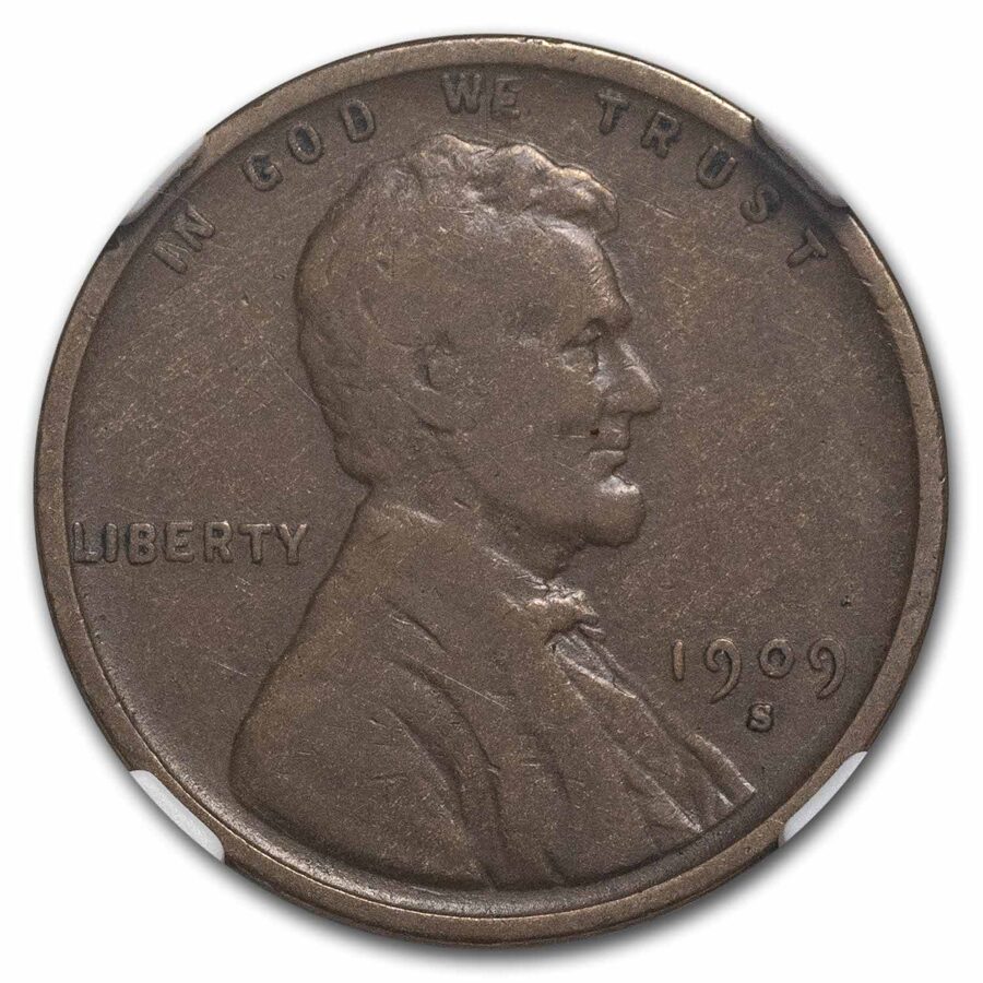 1909-S VDB Lincoln Cent Fine-12 NGC