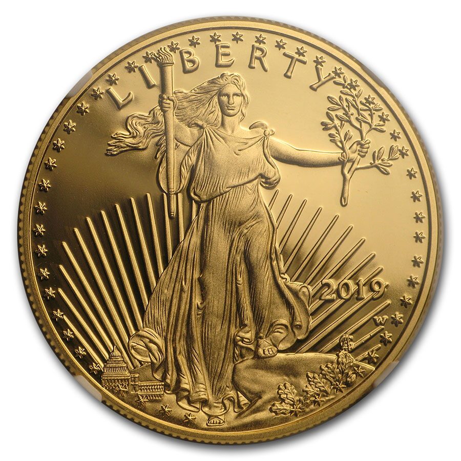 2019-W 1 oz Proof American Gold Eagle PF-70 UCAM NGC