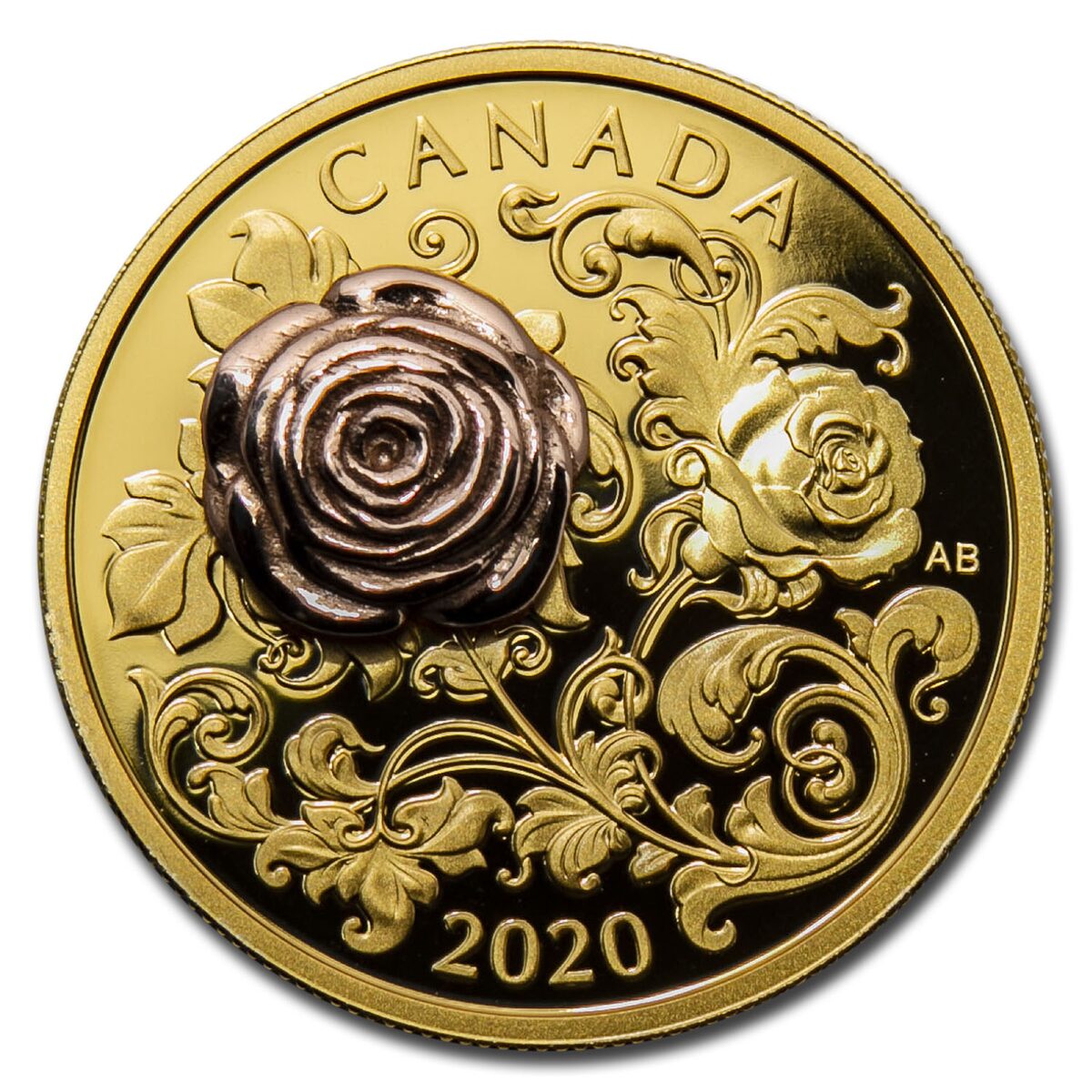 2020 Canada Proof Gold $200 The Queen Elizabeth Rose
