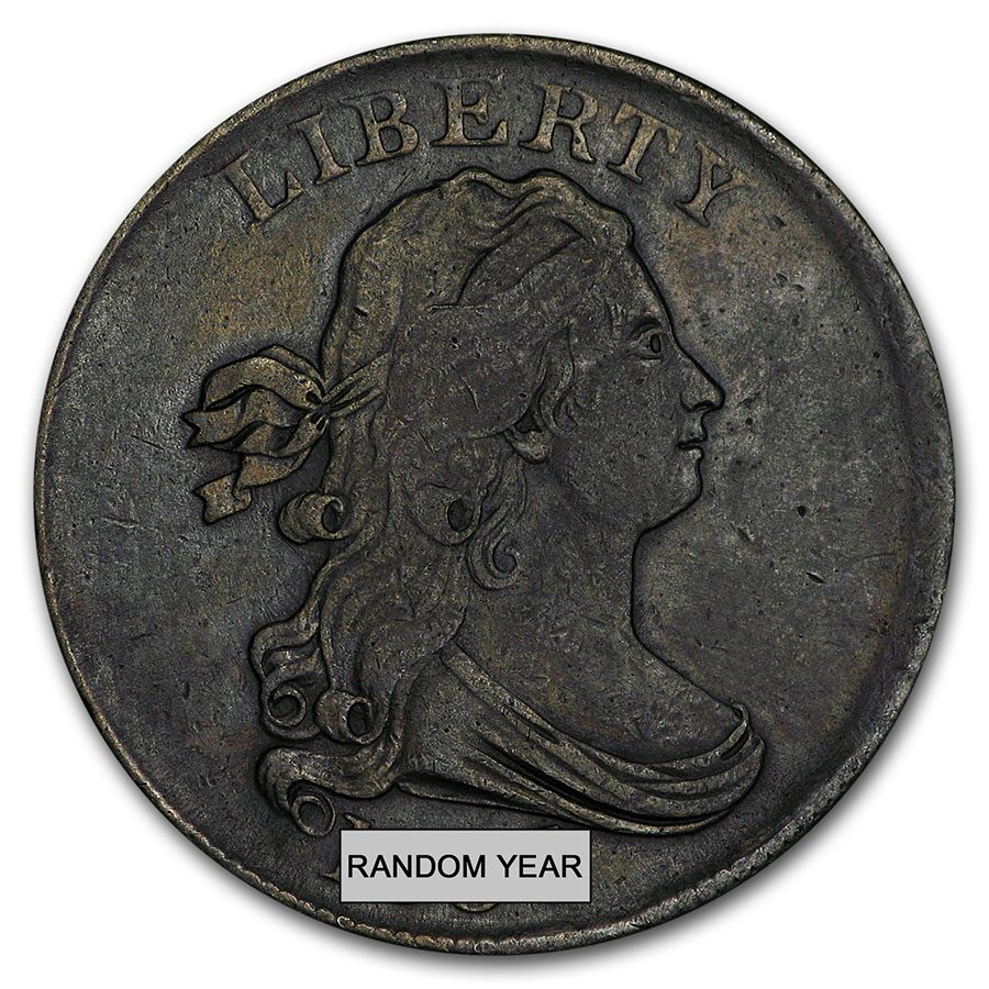 1800-1808 Draped Bust Half Cent XF