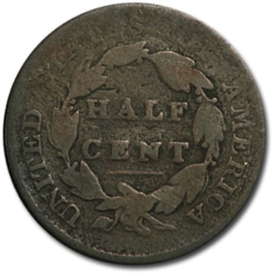 1809-1836 Classic Head Half Cent Good/VG