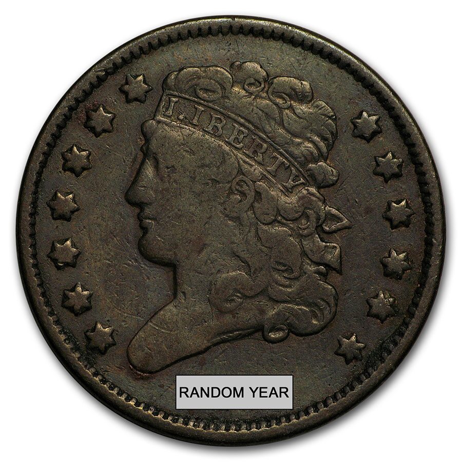1809-1836 Classic Head Half Cent Fine