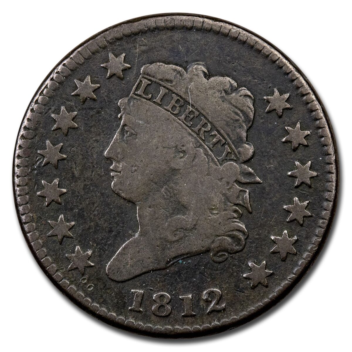 1812 Large Cent Small Date VG
