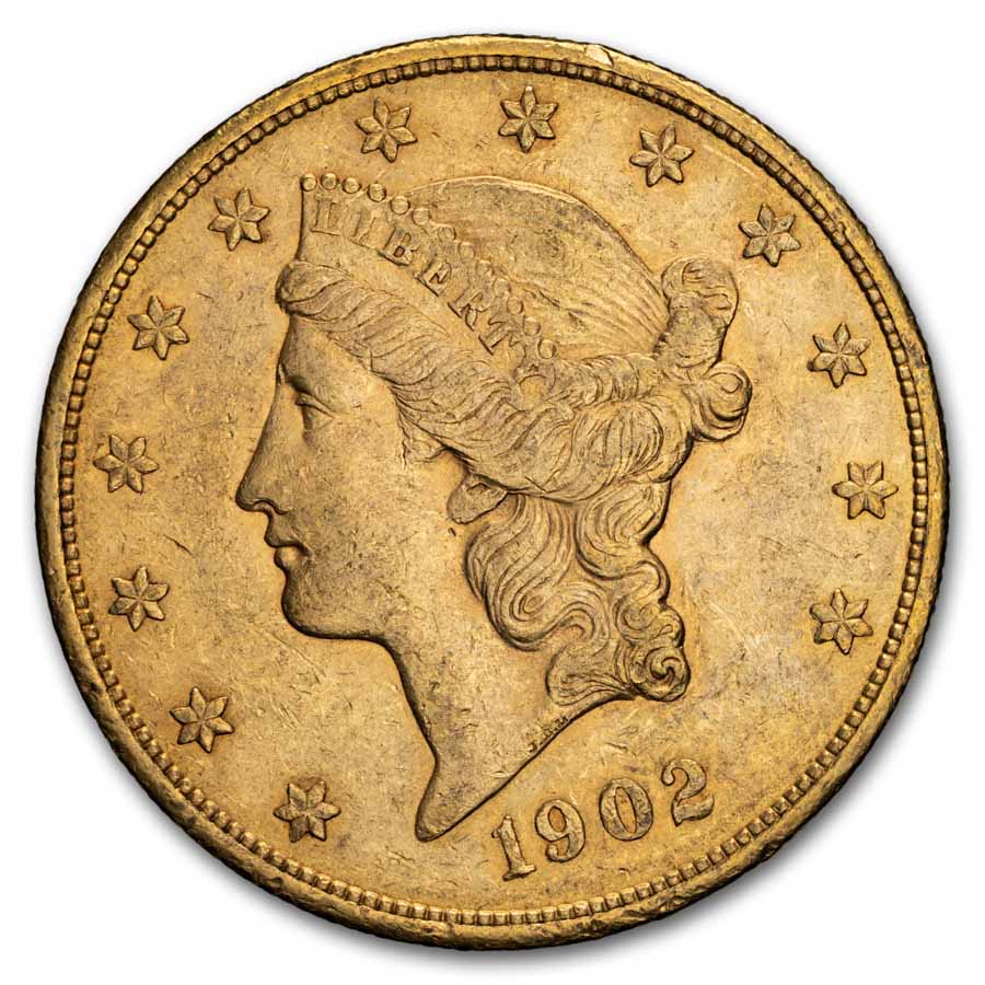 1902-S $20 Liberty Gold Double Eagle XF
