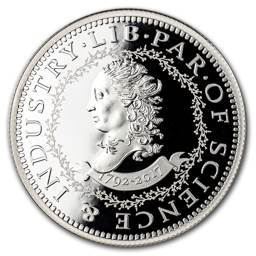 1792-2017 1 oz Proof Silver Half Disme 225th Anniversary