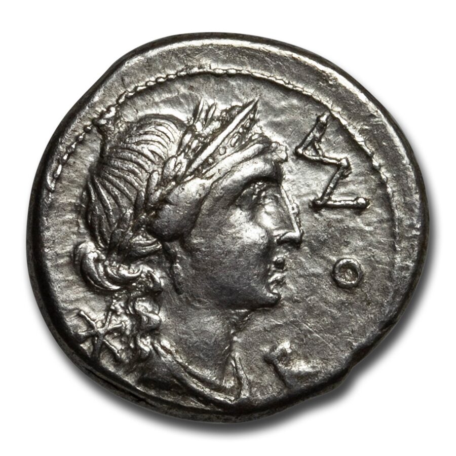 Roman Rep. Silver Denarius M. Aemelius (114-113 BC) VF (Cr-291/1)