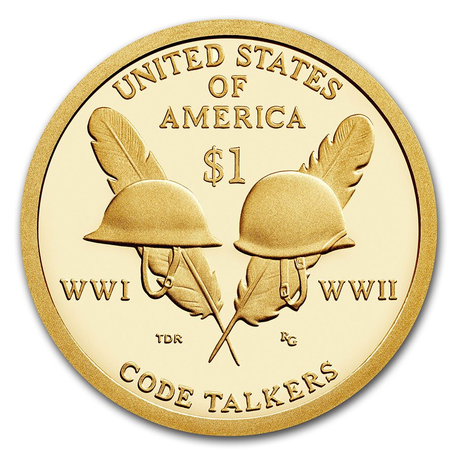 2016-S Native Amer $1 - Code Talkers Gem Proof