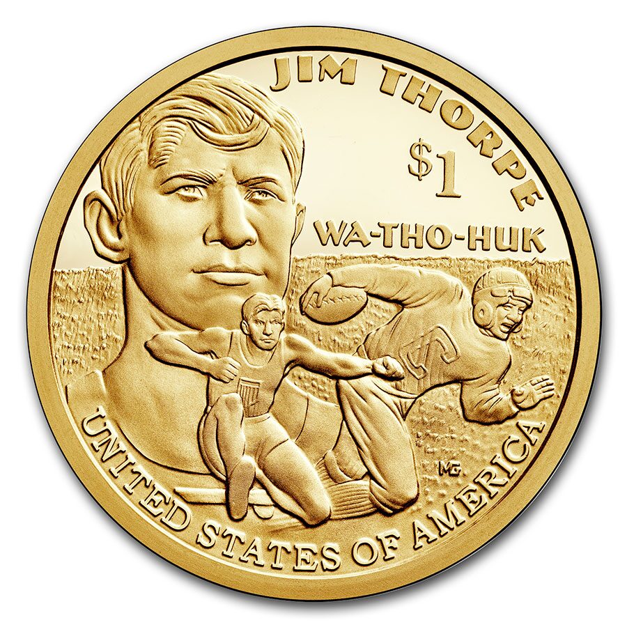 2018-S Native Amer $1 - Jim Thorpe Gem Proof