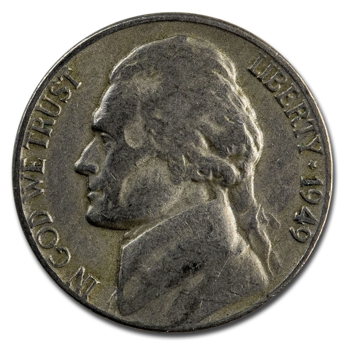 1949 Jefferson Nickel Avg Circ