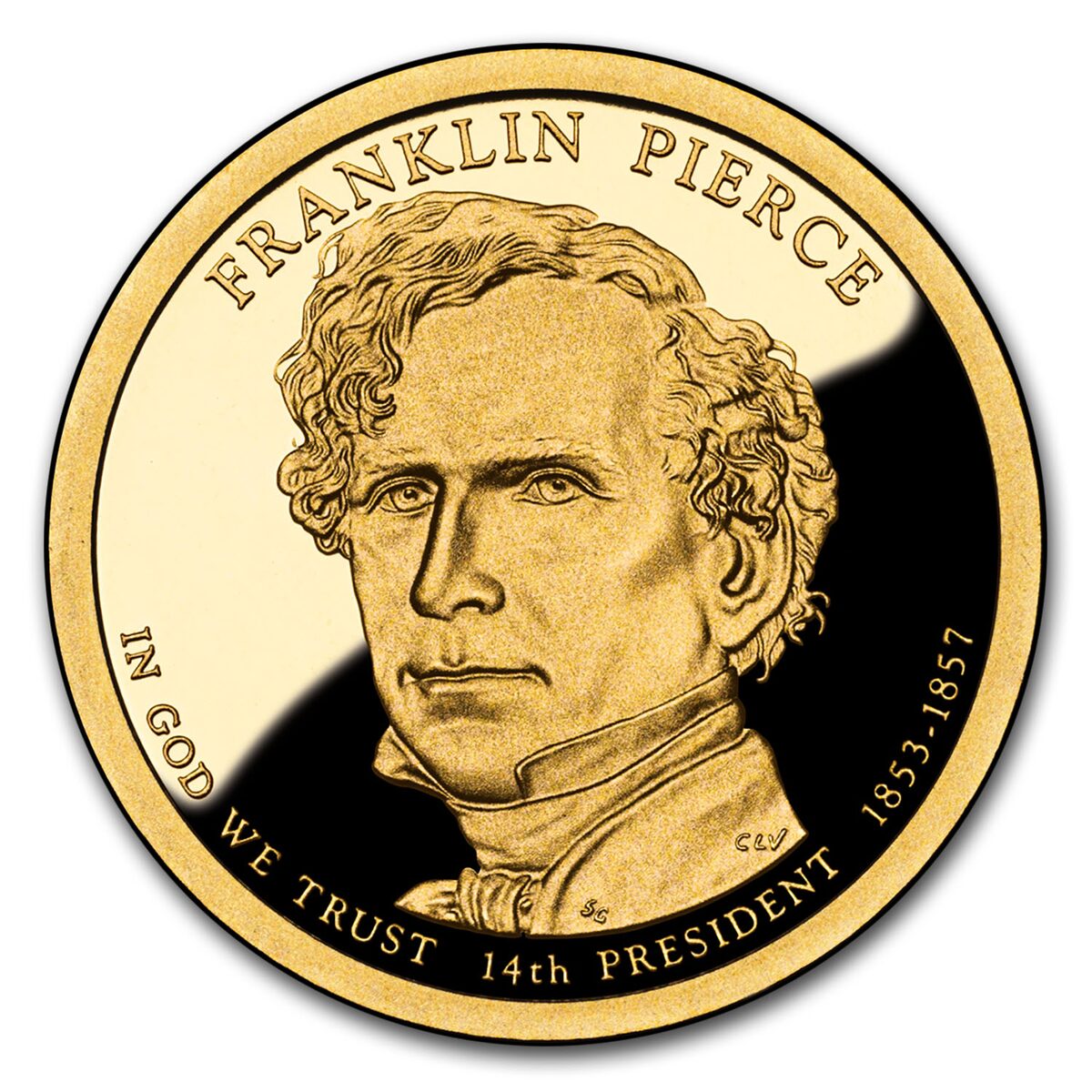 2010-S Franklin Pierce Presidential Dollar Proof