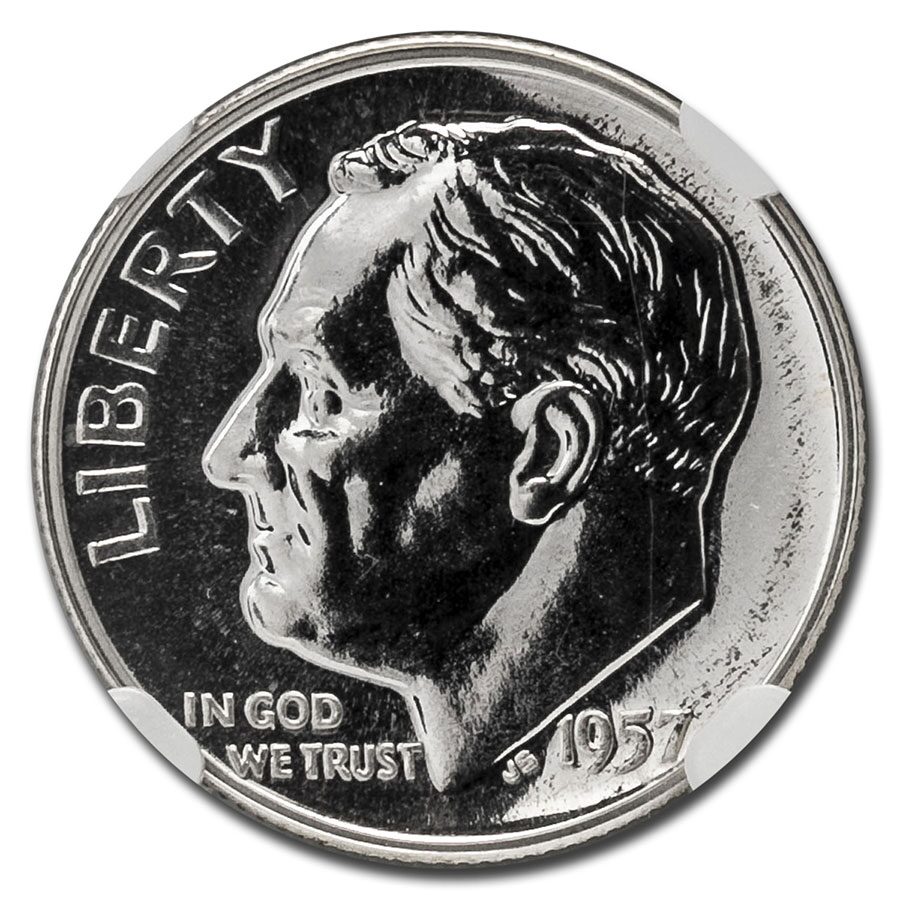 1957 Roosevelt Dime PF-67 NGC