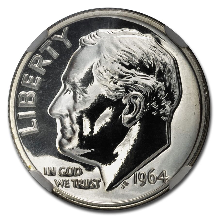 1964 Roosevelt Dime PF-67 NGC
