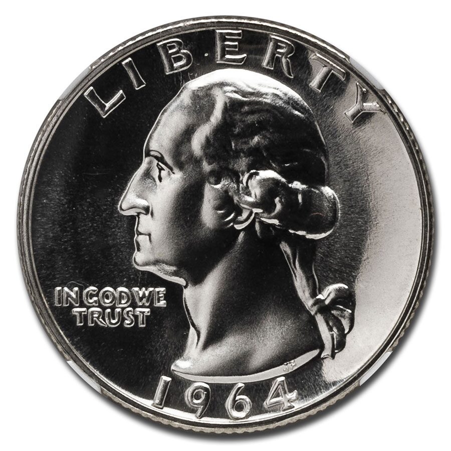 1964 Washington Quarter PF-68 NGC