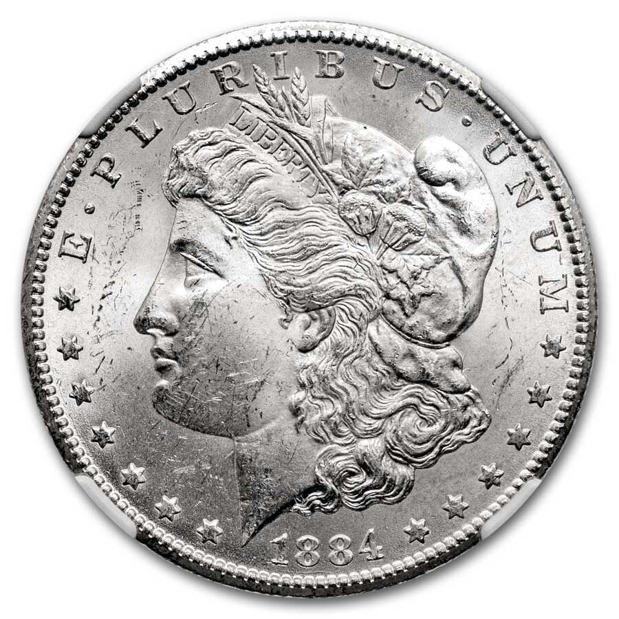 1884-CC Morgan Dollar MS-64 NGC