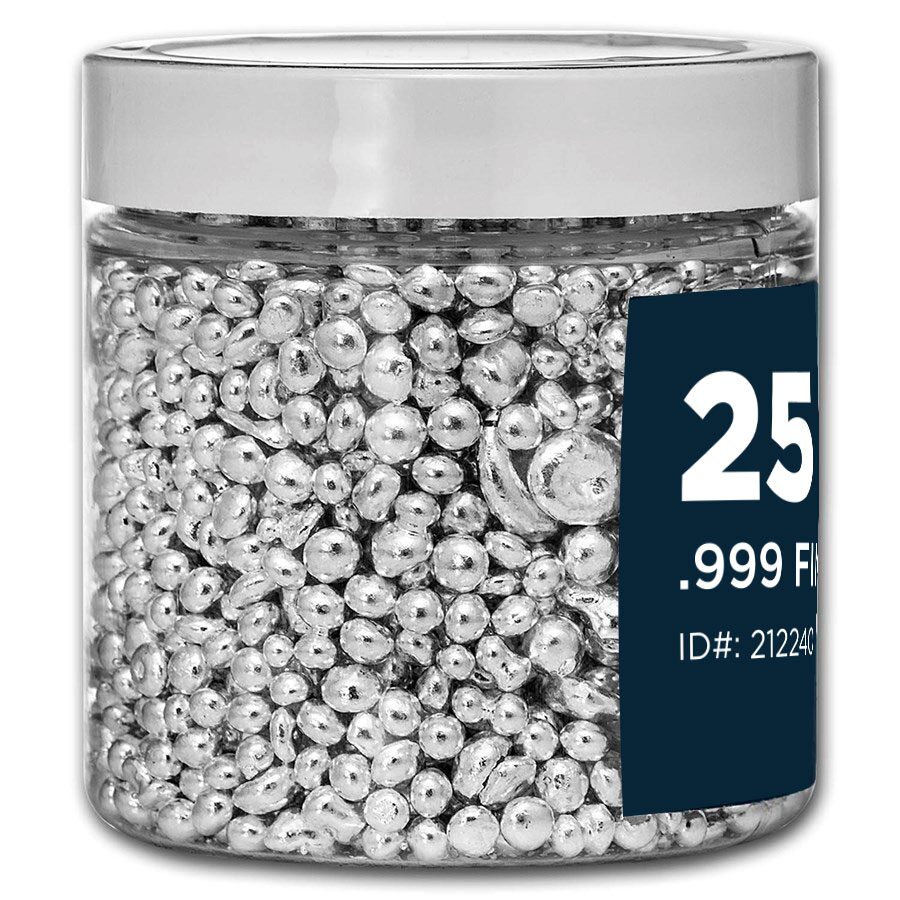 25 oz Silver Grain/Shot .999+ Fine