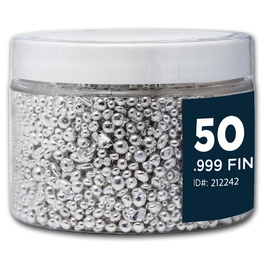 50 oz Silver Grain/Shot .999+ Fine