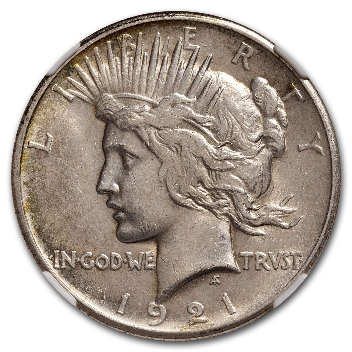 1921 Peace Dollar AU-58 NGC