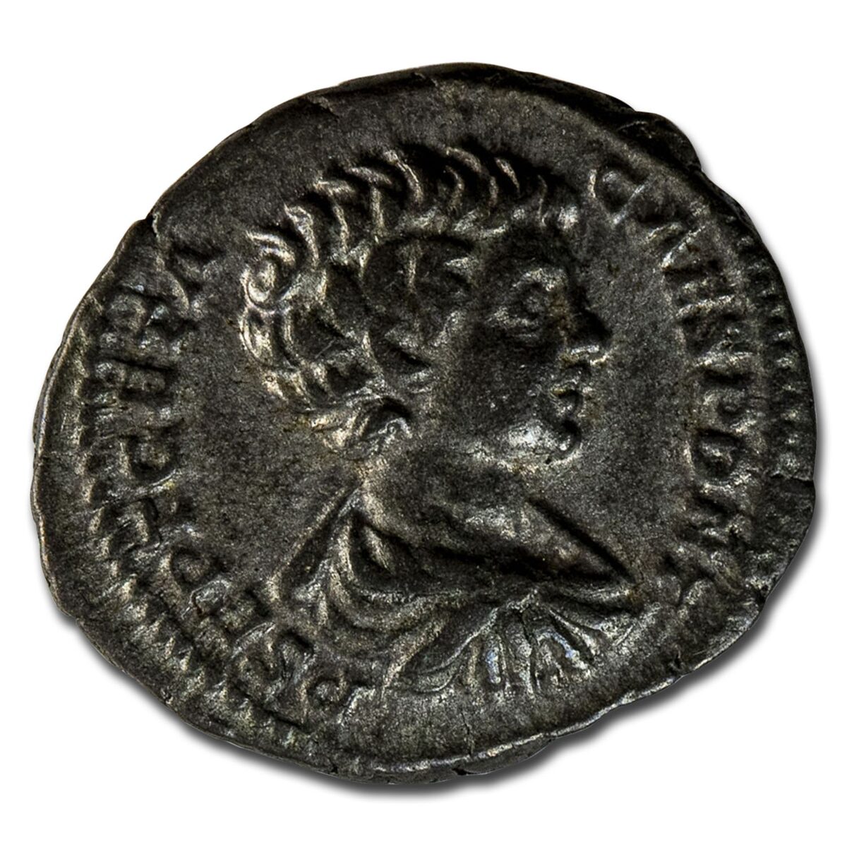 Roman Empire AR Denarius Geta 200-205 AD VF (RIC IV 18)