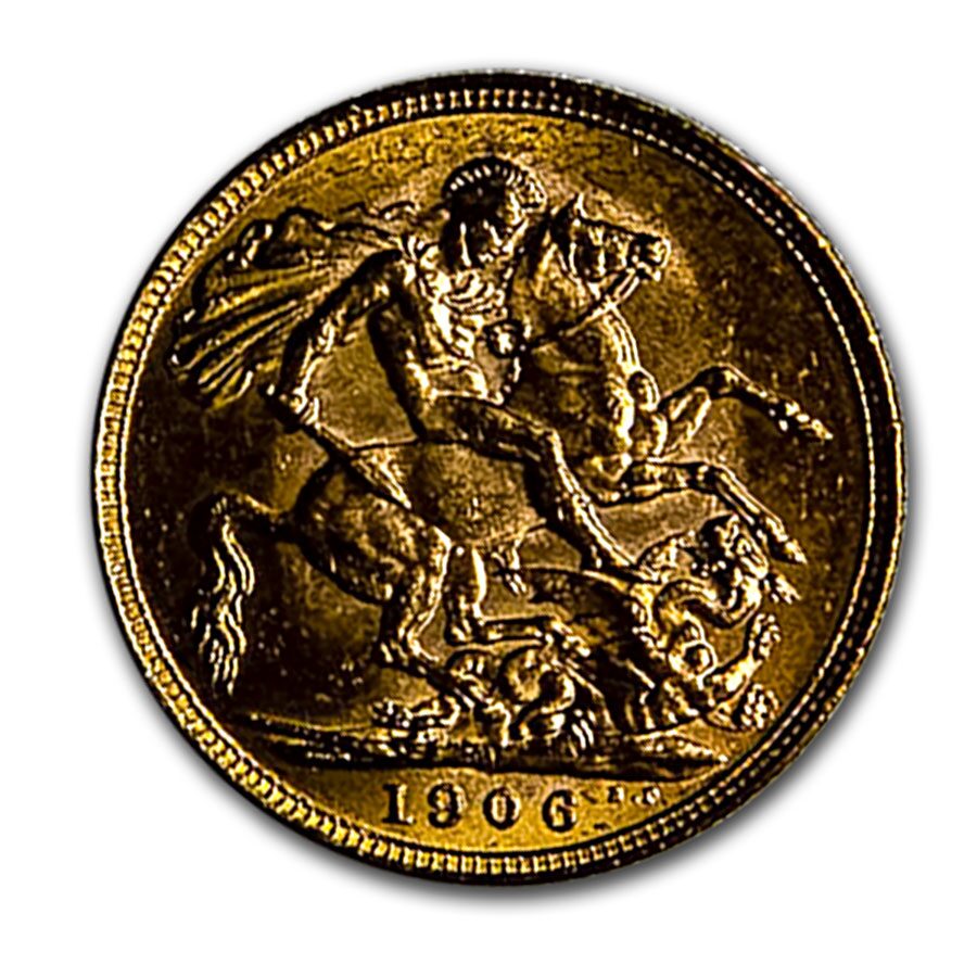 1906-M Australia Gold Sovereign Edward VII BU