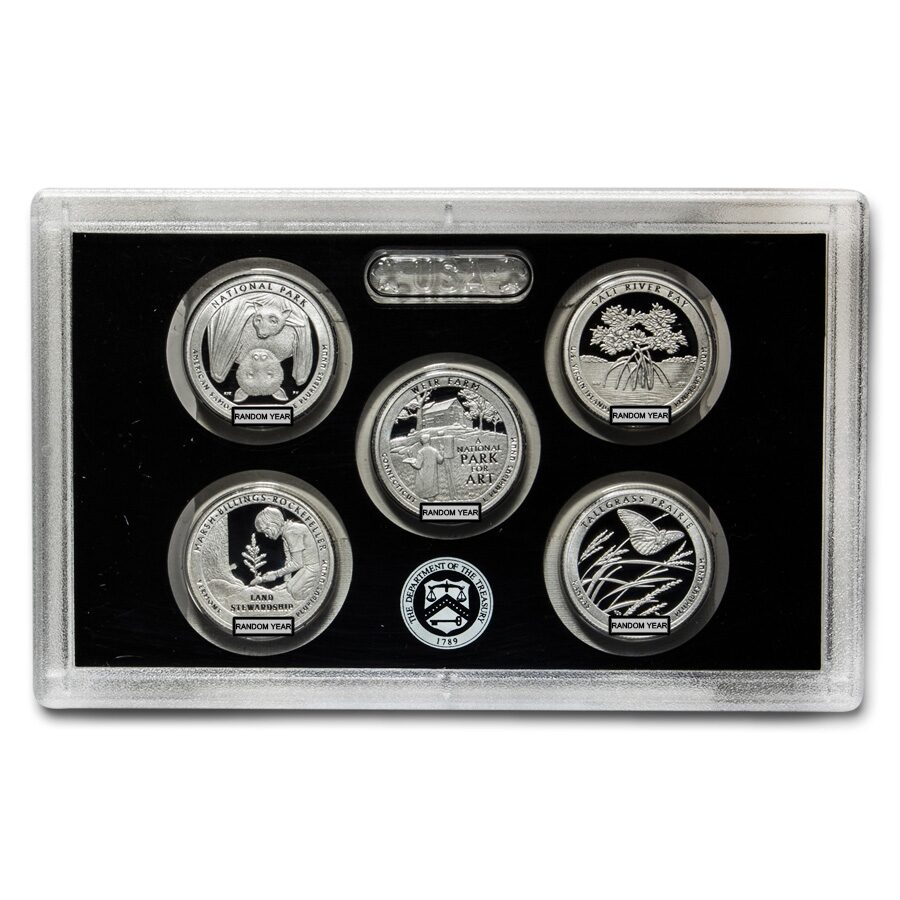 2019-S - Date Silver Quarter Proof Sets (Random, Plastic Only)