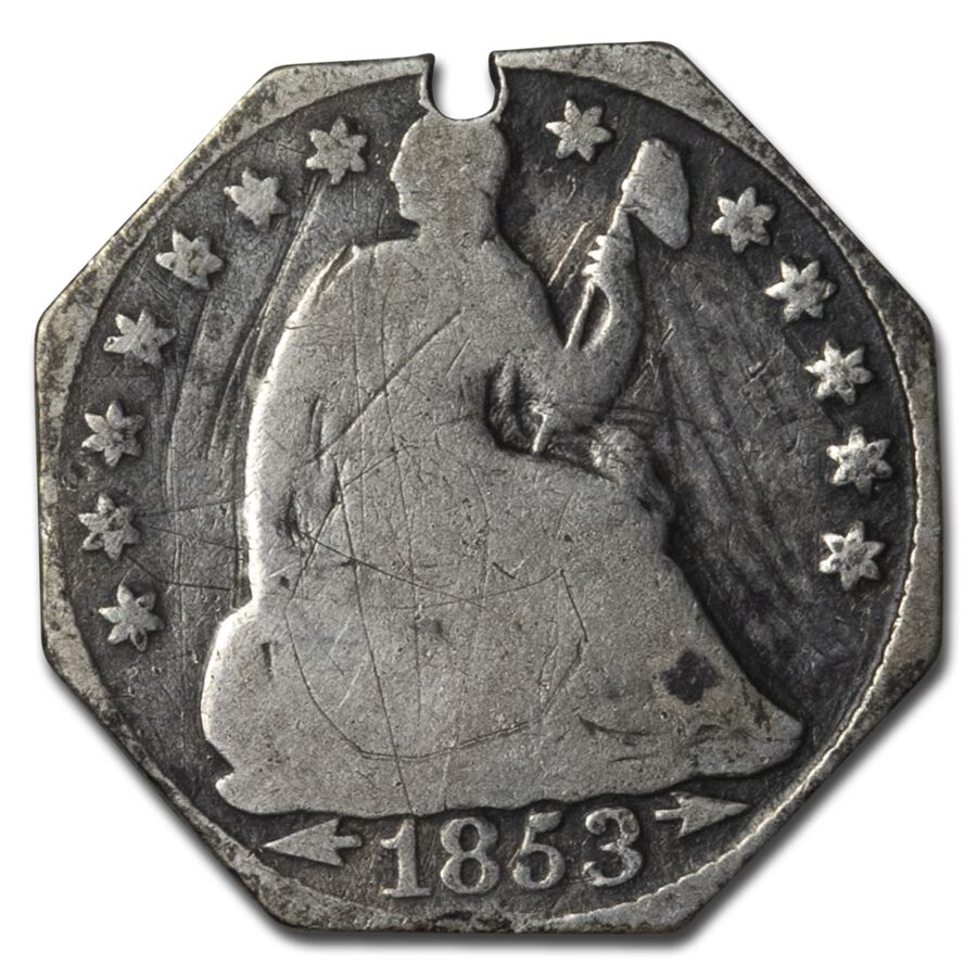 Liberty Seated Half Dime Love Token Good Details (Graffiti)