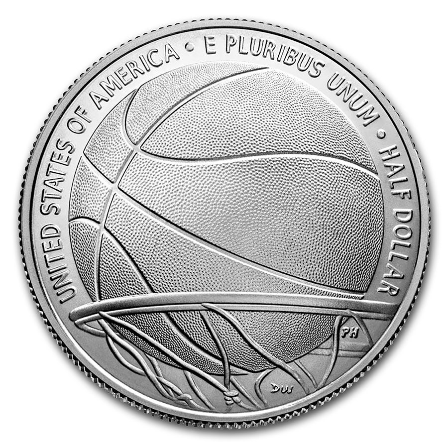 2020-D Basketball Hall of Fame 1/2 Dollar BU (Box & COA)