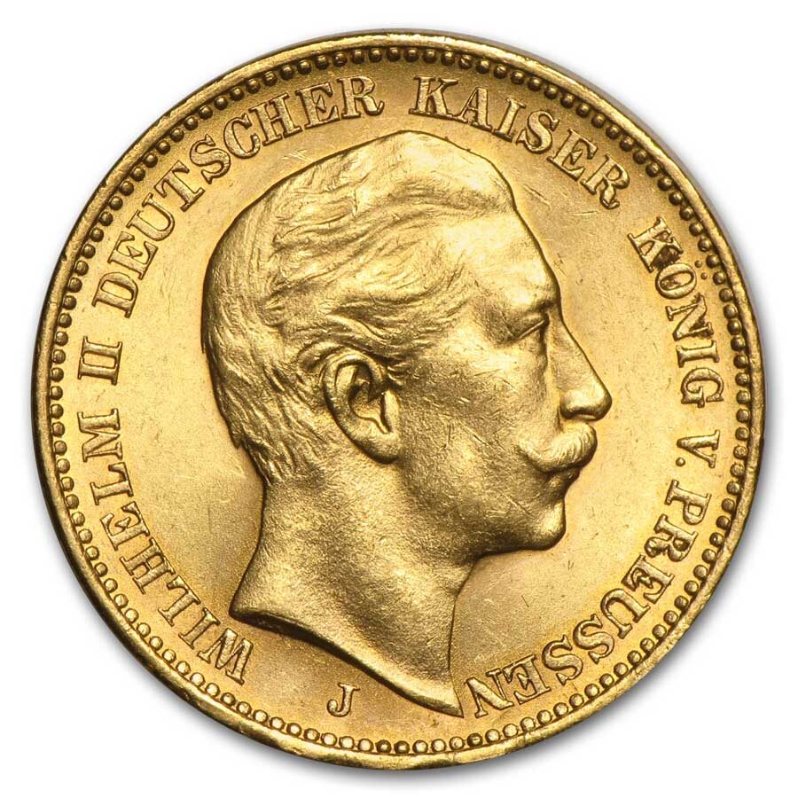 Germany Gold 20 Marks (Random) BU