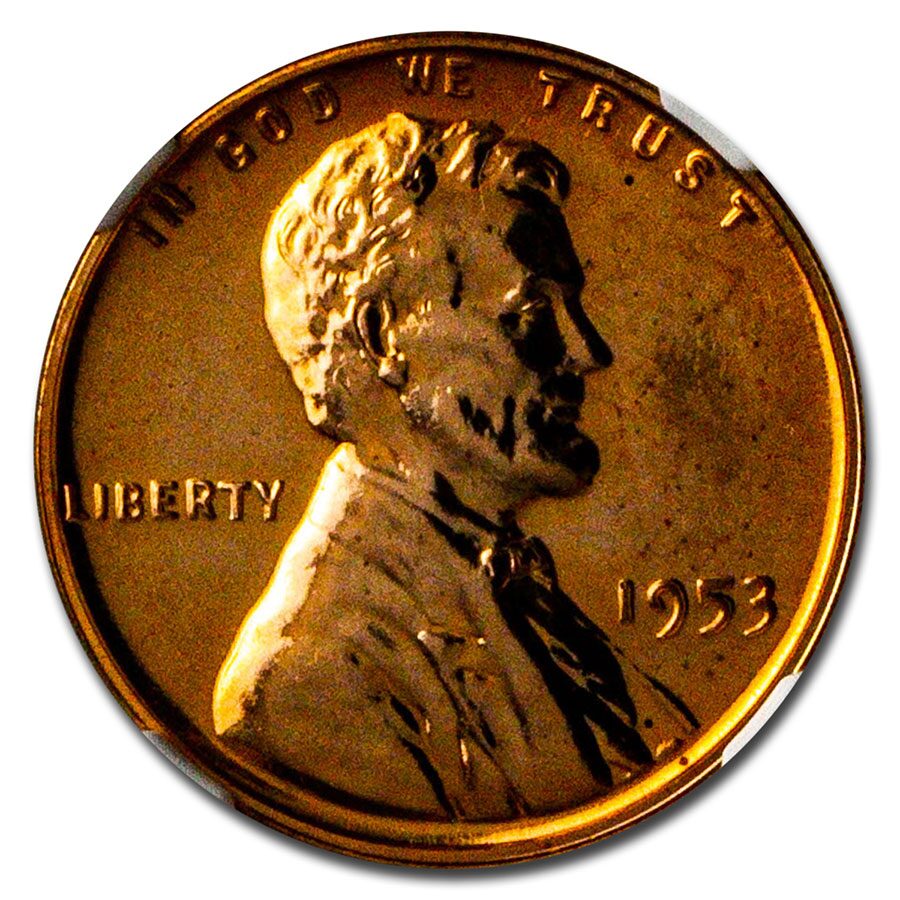 1953 Lincoln Cent PF-65 NGC (Red)