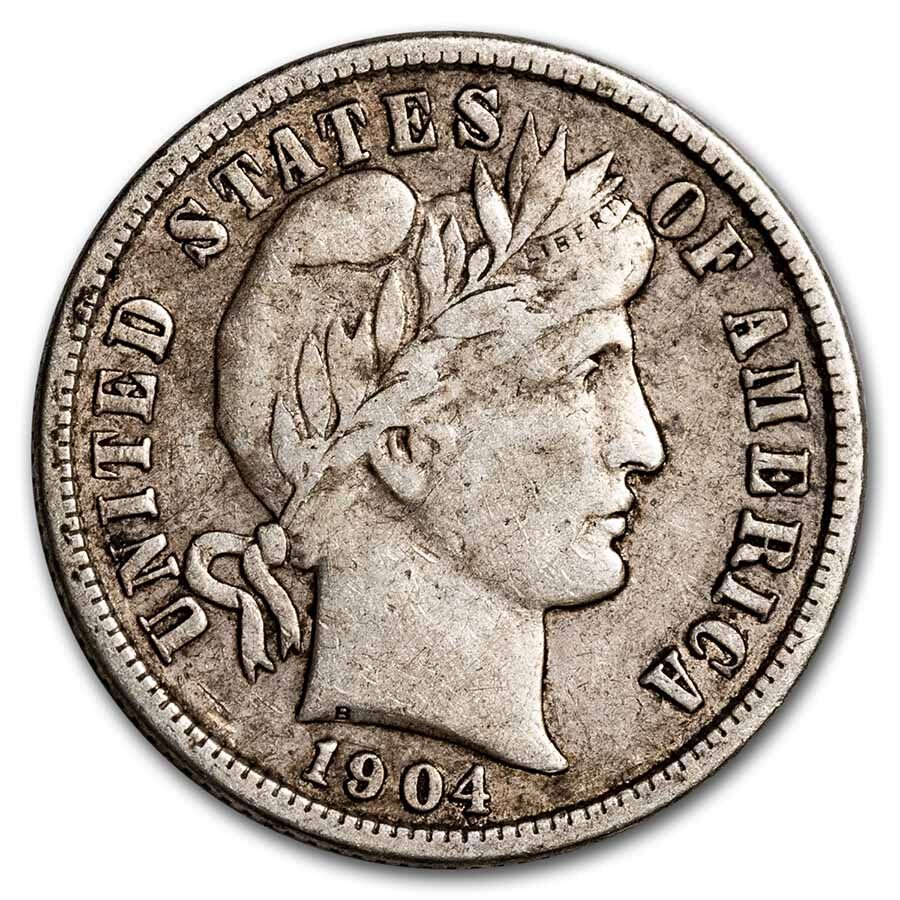 1904-S Barber Dime VF