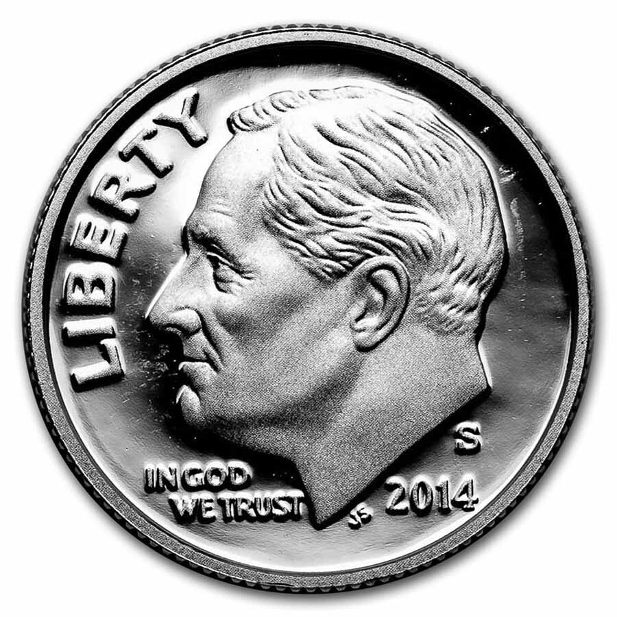 2014-S Silver Roosevelt Dime Gem Proof