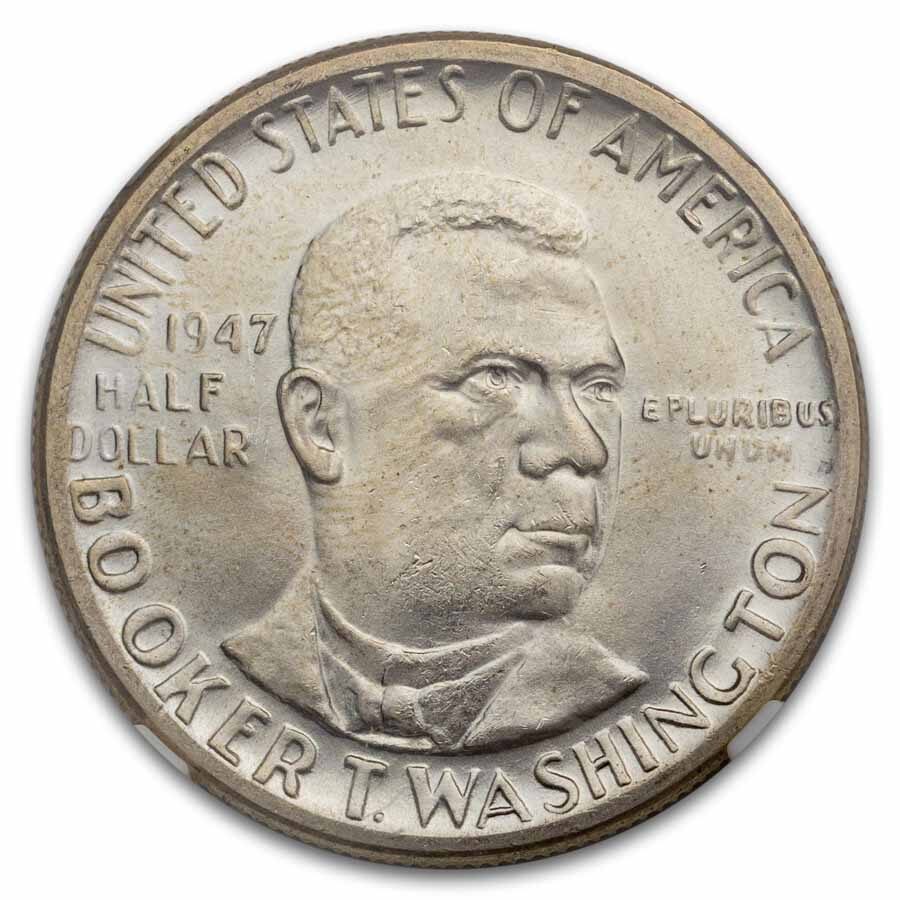 1947 Booker T. Washington Half Dollar MS-67 NGC