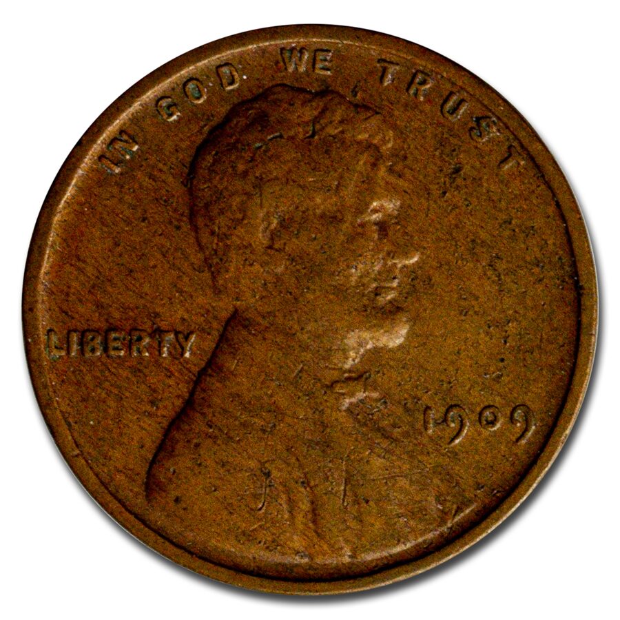 1909 VDB Lincoln Cent VF-XF Details