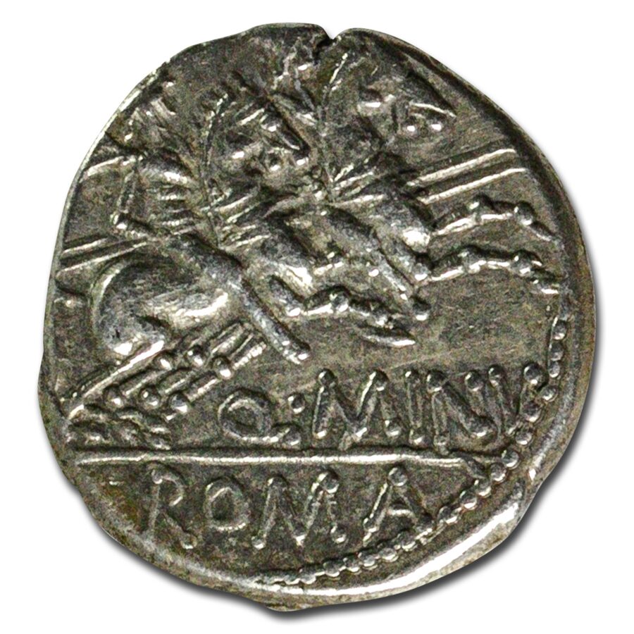 Roman Republic AR Denarius Q. Rufus (122 BC) XF (Cr-277/1)