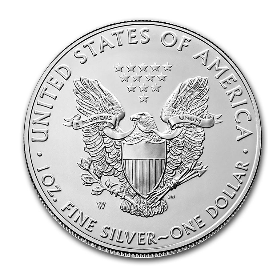 2020-W Burnished American Silver Eagle (w/Box & COA)