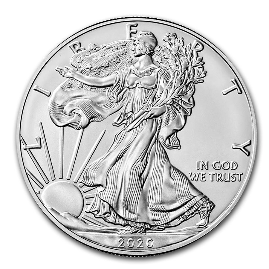 2020-W Burnished Silver Eagle SP-70 PCGS (First Day of Issue)