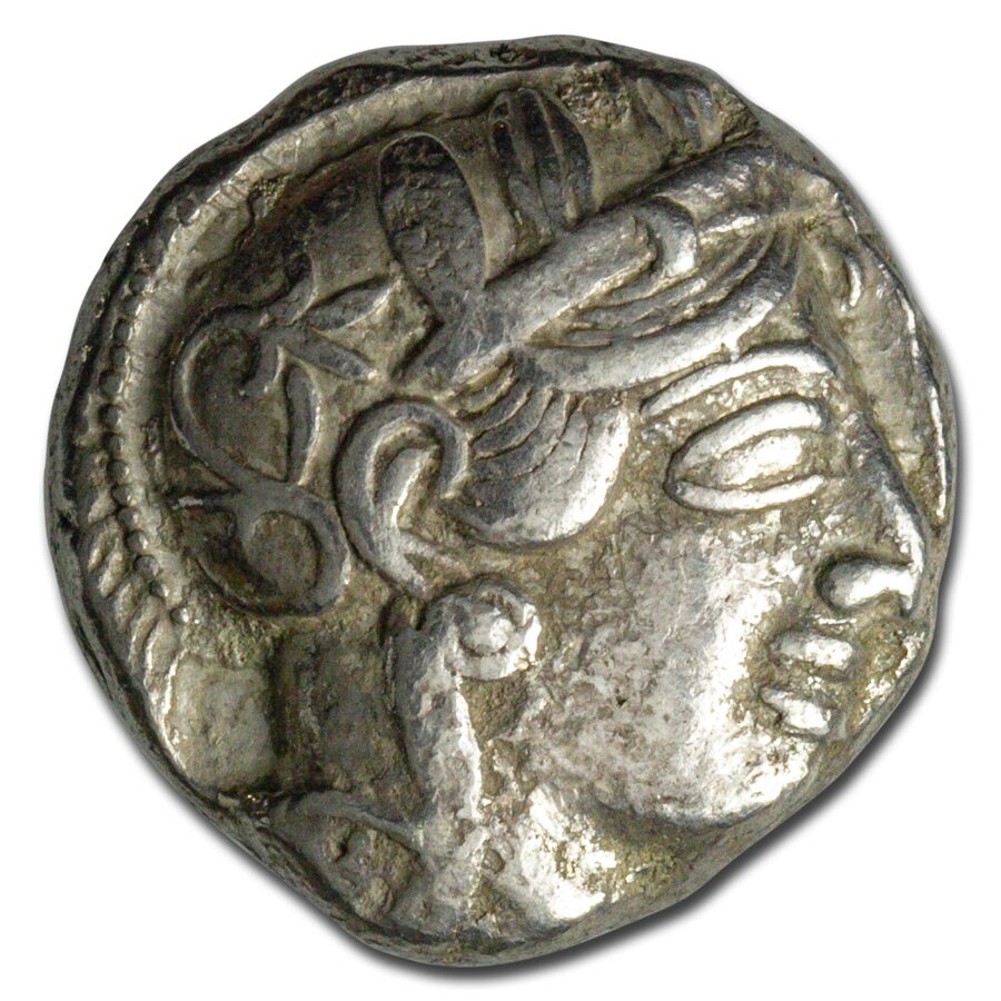 Athens AR Tetradrachm Owl (440-404 BC) XF (Test Cut)