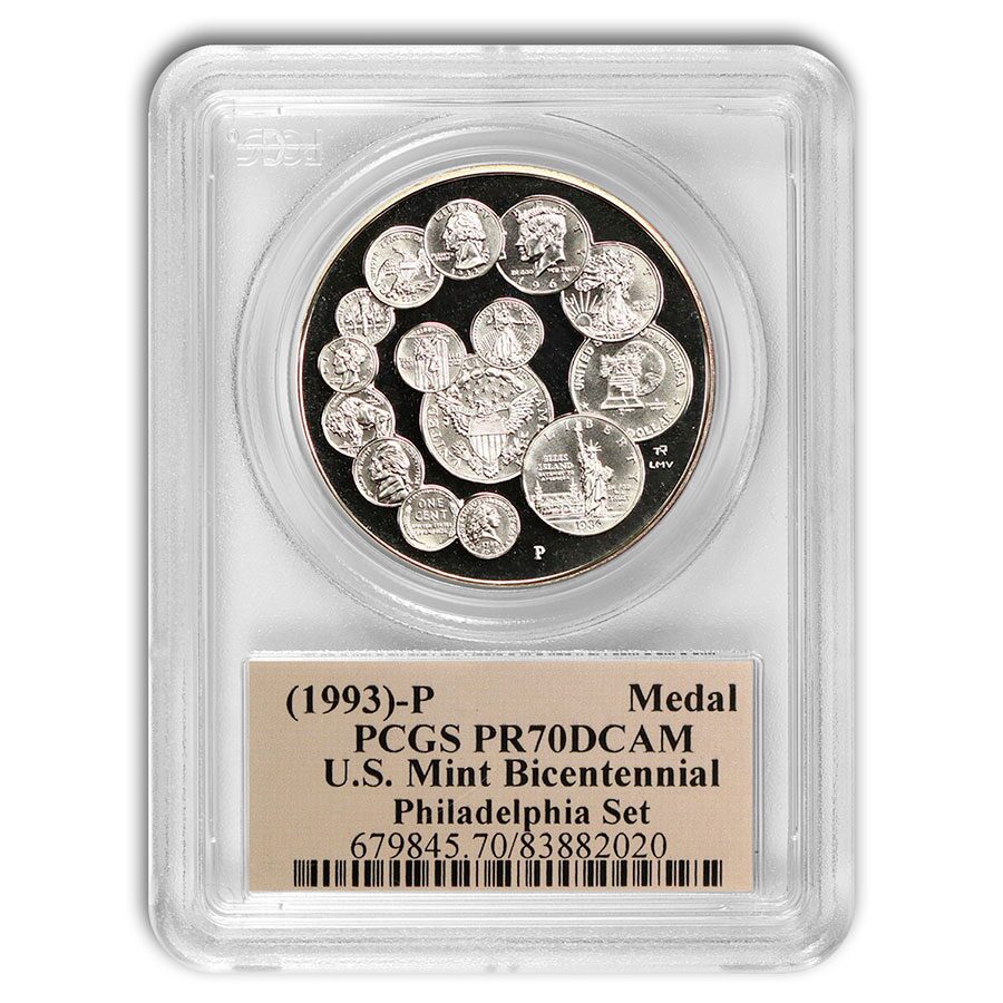 1993-P Philadelphia Mint Bicen. Medal PR-70 DCAM PCGS (Cleveland)