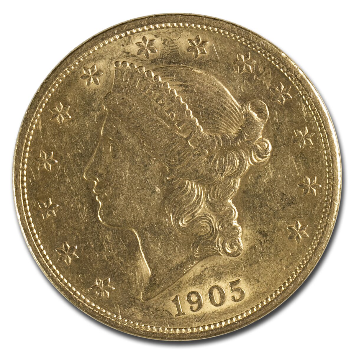 1905 $20 Liberty Gold Double Eagle AU