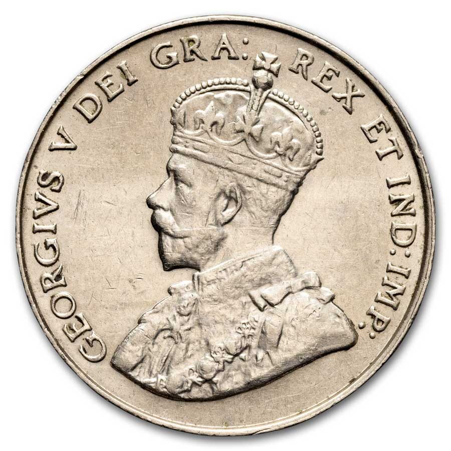 1922 Canada 5 Cents George V BU
