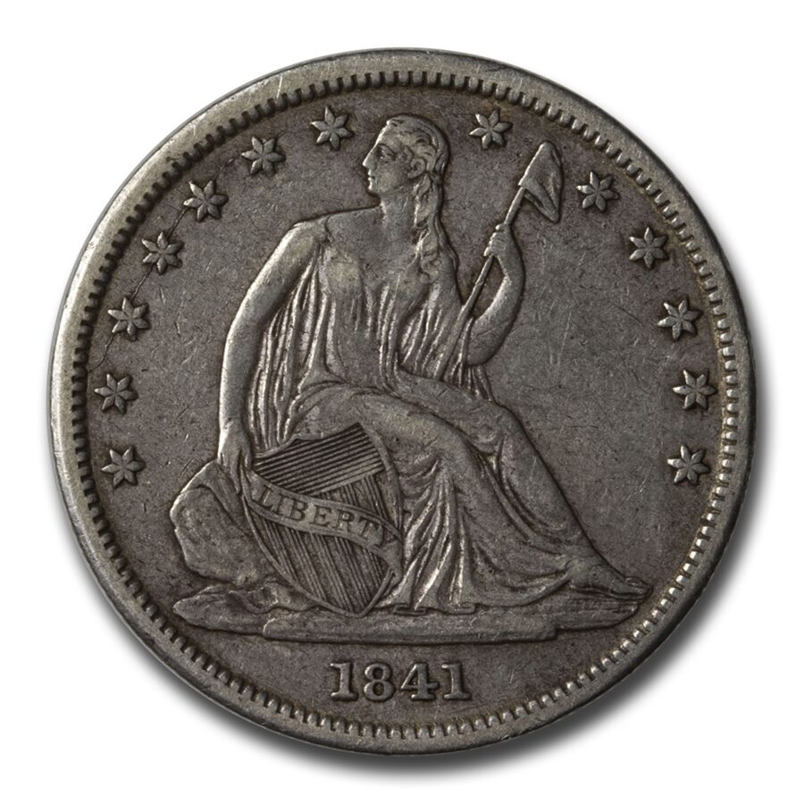 1841 Liberty Seated Half Dollar XF