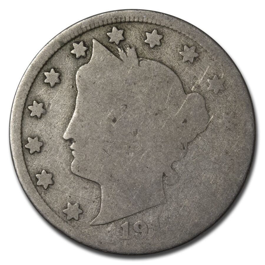 1912-S Liberty Head V Nickel AG