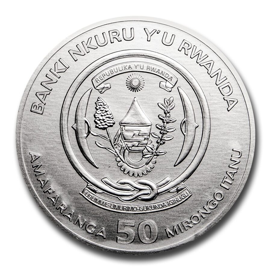 2021 Rwanda 1 oz Silver Lunar Year of the Ox BU