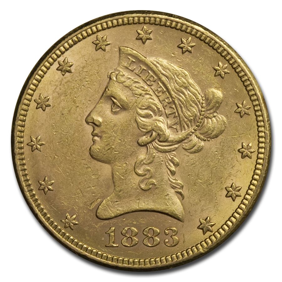 1883 $10 Liberty Gold Eagle AU
