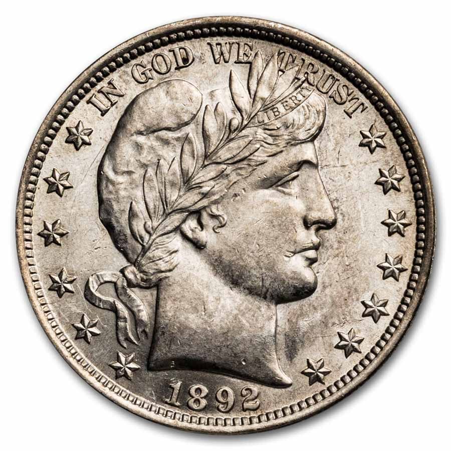 1892 Barber Half Dollar BU
