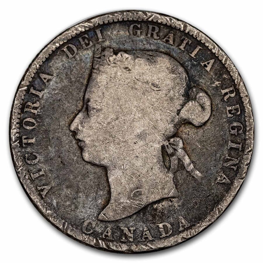 1872-H Canada 25 Cents Good