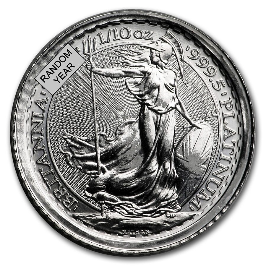 Great Britain 1/10 oz Platinum Britannia (Random Year)