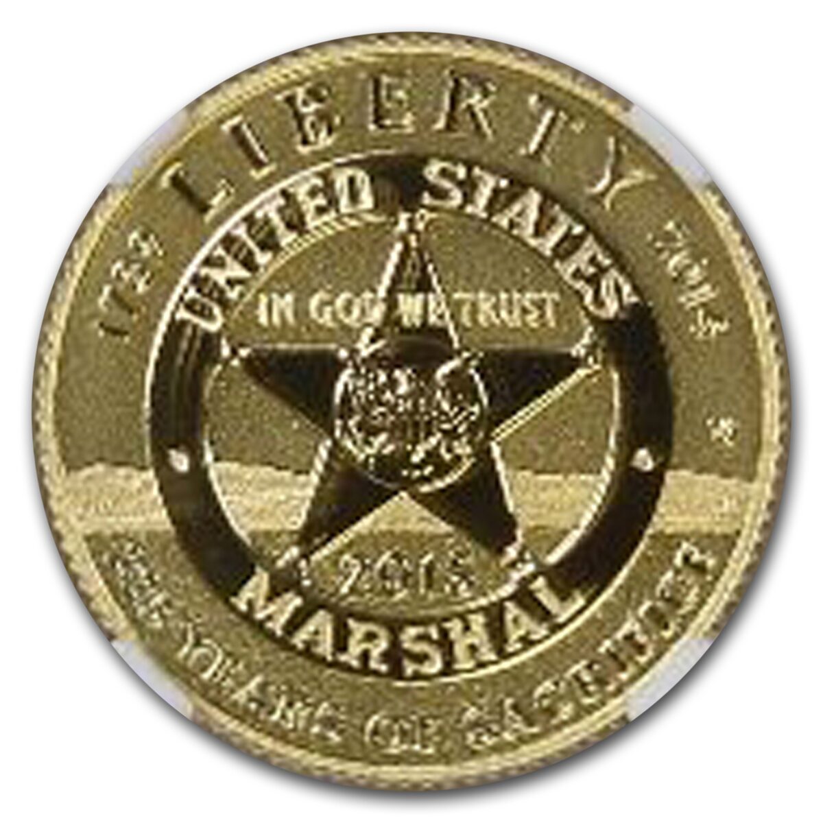 2015-W Gold $5 Commem U.S. Marshals Service PF-70 NGC